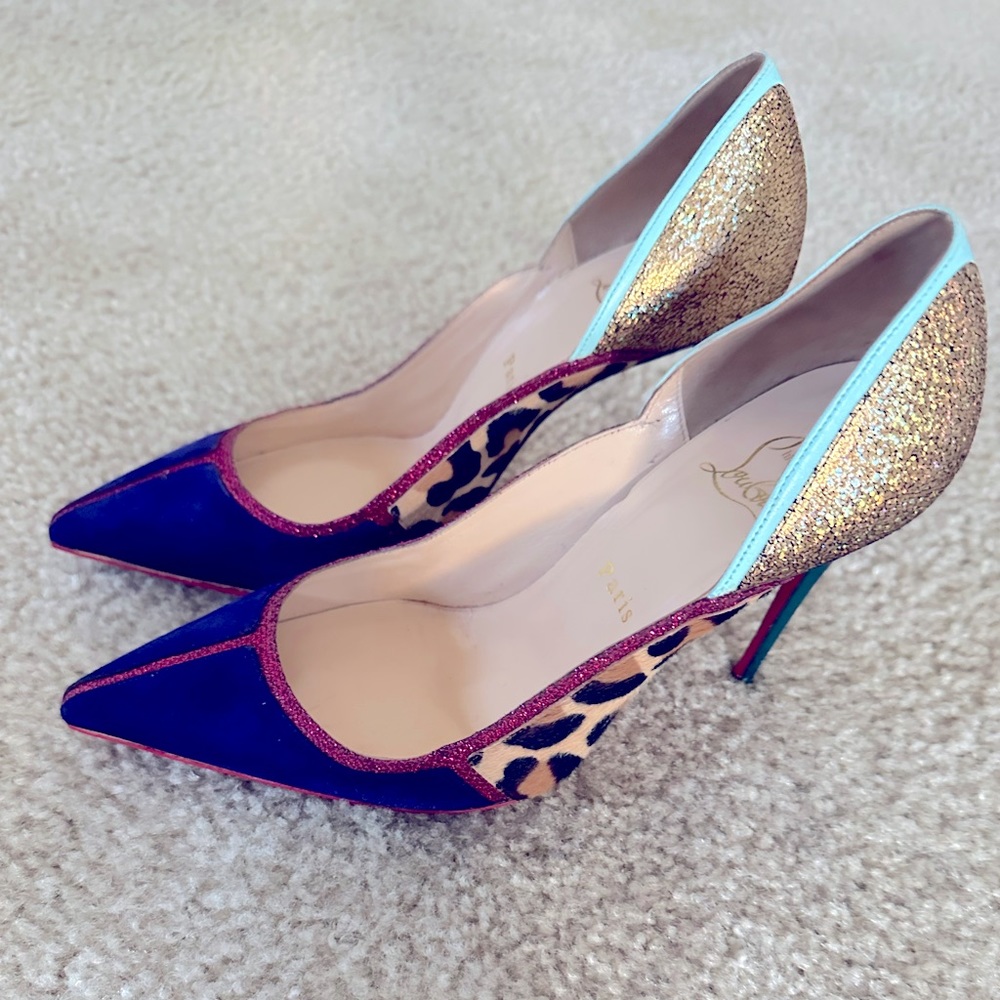 100% Authentic Christian Louboutin, sexy  colorful Heels